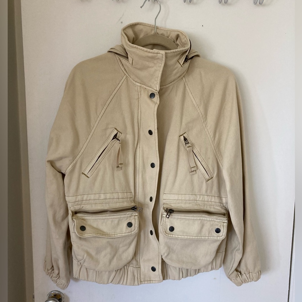 Urban Outfittners BDG cream cargo jacket